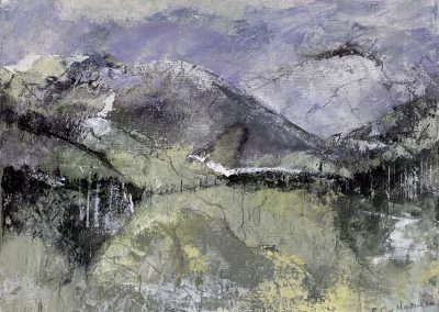 Landschap grijs-paars